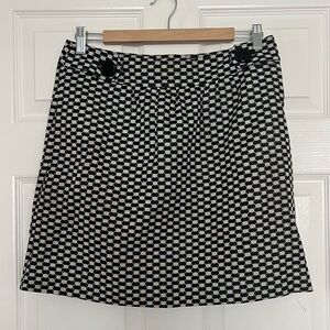 Banana Republic black and white print skirt